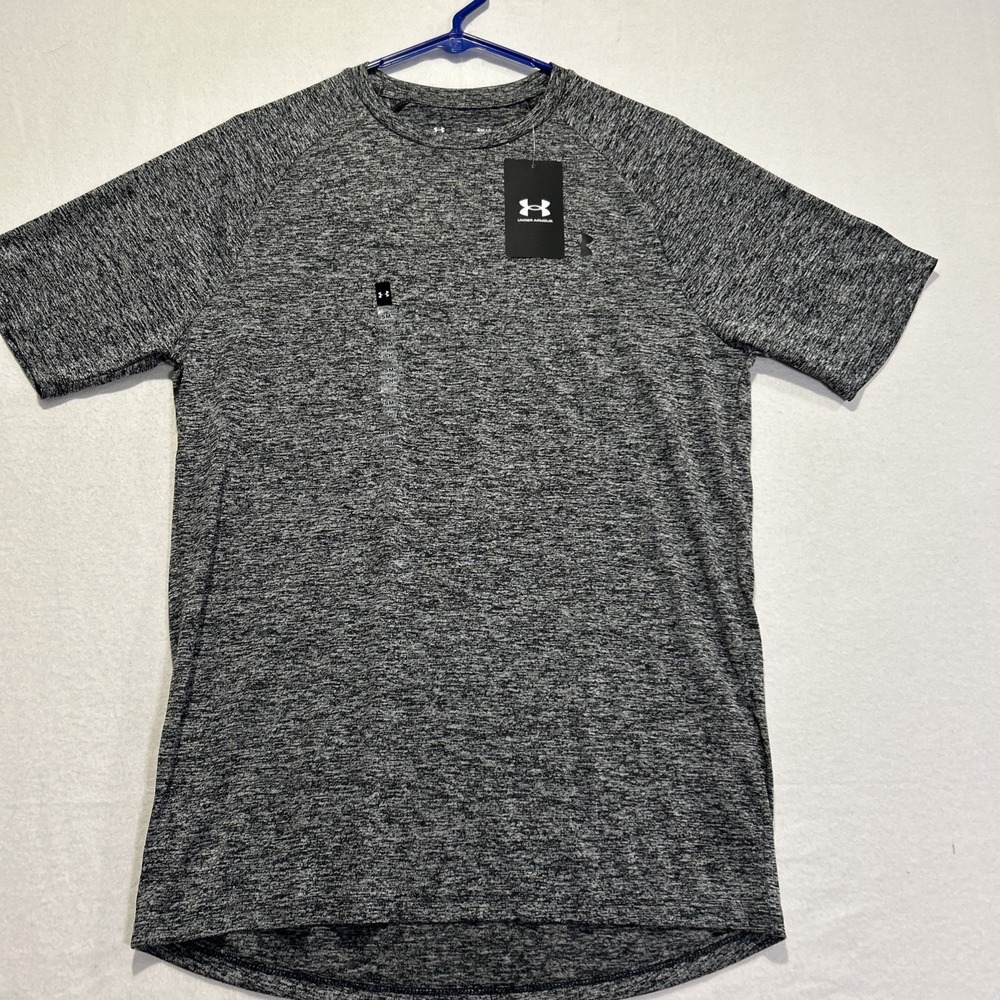 Under Armour Mens UA Tech 2.0 T-Shirt Short Sleeve Gray 1326413-002 Small